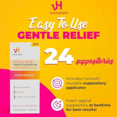 Óvulos Vaginales VH Essentials x 24 – Tea Tree + Ácido Bórico + Prebióticos (equilibrio pH, candidiasis recurrente) - Imagen 2