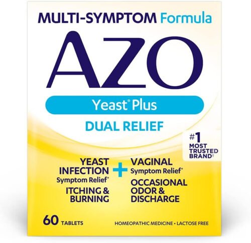 AZO Tabletas de alivio dual Yeast Plus