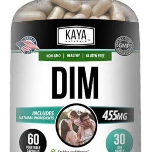DIM Ultra 400 mg + Bioperine – 60 cápsulas (acné hormonal, SOP, menopausia, equilibrio estrogénico)
