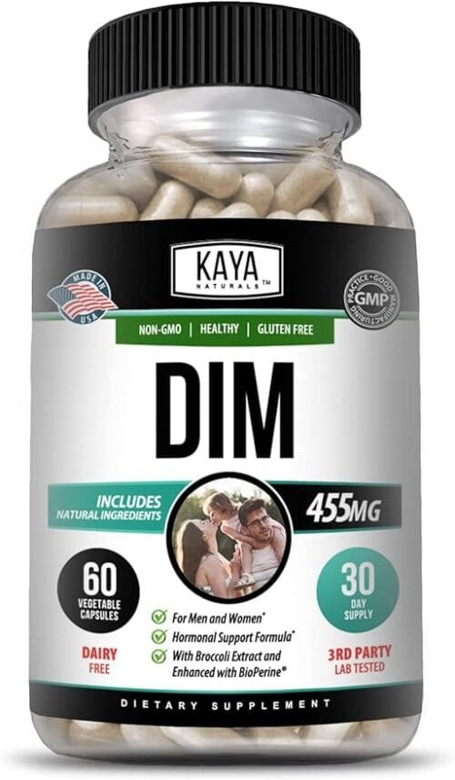DIM Ultra 400 mg + Bioperine – 60 cápsulas (acné hormonal, SOP, menopausia, equilibrio estrogénico)