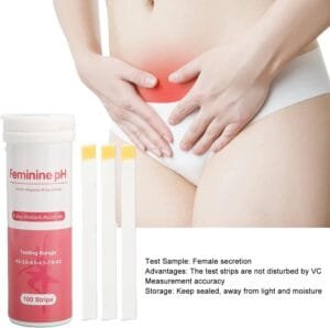 Tiras Medidoras de pH Vaginal x 100 unidades (detección de desequilibrio, infecciones, salud íntima)