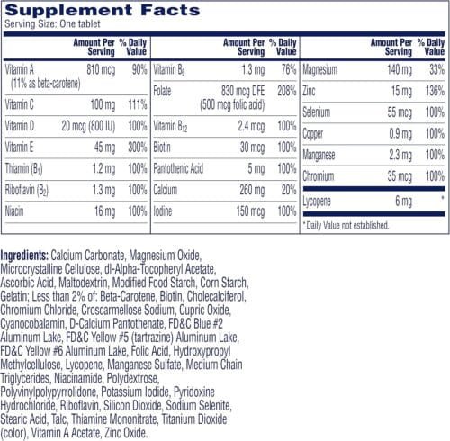 One A Day – Multivitamínico preconcepcional para hombres x 30 tabletas (esperma saludable, fertilidad masculina) - Imagen 4