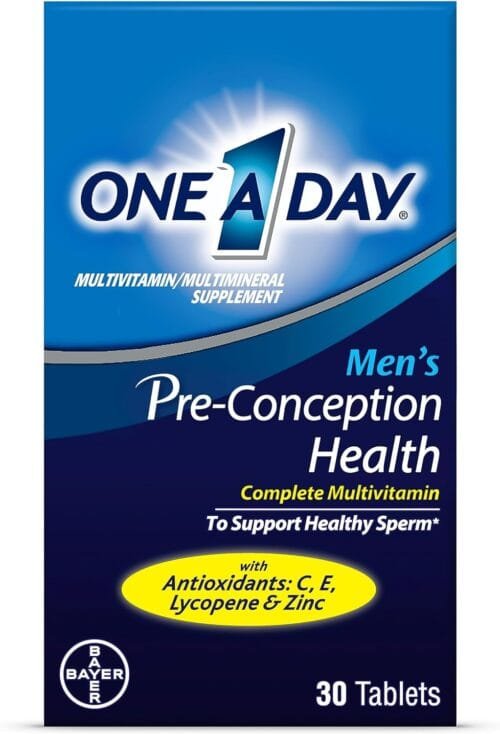 One A Day – Multivitamínico preconcepcional para hombres x 30 tabletas (esperma saludable, fertilidad masculina)