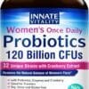 Probióticos Mujer 120 mil millones CFU · 32 cepas · Arándano + Enzimas digestivas · 30 cápsulas