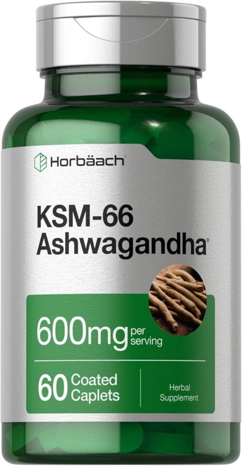 Ashwagandha KSM-66 + L-Teanina | 600 mg + 200 mg | Antiestrés & Apoyo Suprarrenal