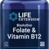 Metilfolato Activo + B12 Metilada | Fertilidad, Embarazo, MTHFR | Life Extension x 90 cápsulas